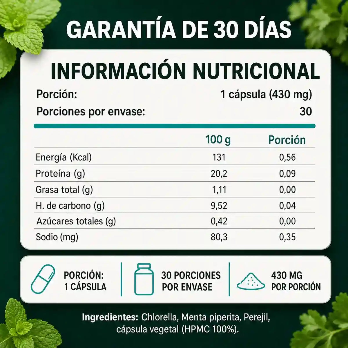 DEOS® Adiós al Mal Aliento - 60 Cápsulas